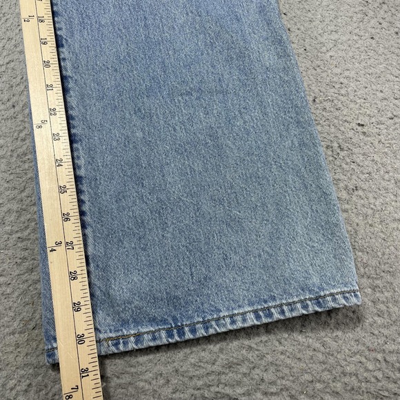 Levis Ribcage Wide Leg Jeans Womens 28 Blue Light Wash High Rise Denim Relaxed - Picture 3 of 10